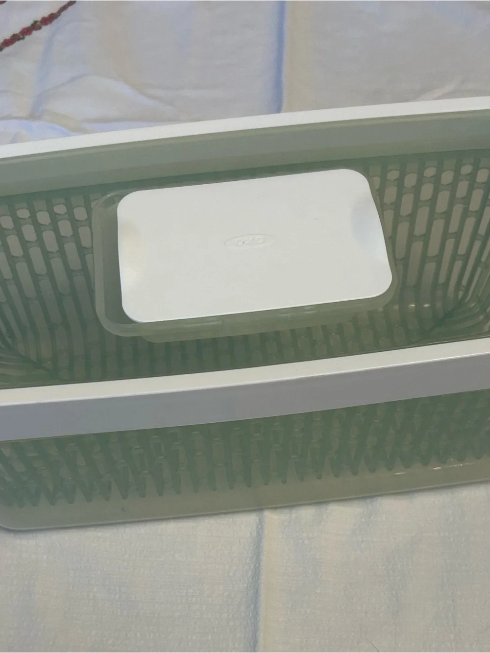 OXO Good Grips Greensaver Produce Bin in White and Mint